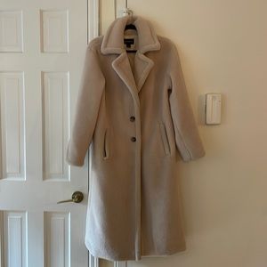Something Navy teddy coat XS